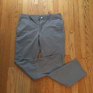 Men’s Bonobos Tailored Fit Chinos 34x30 Gray VGUC